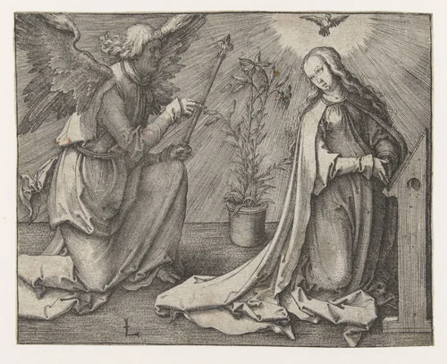 Annunciatie by Unknown, print, 1512-1516