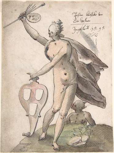 Allegory of Art by Joachim Lüchteke, drawing, 1595