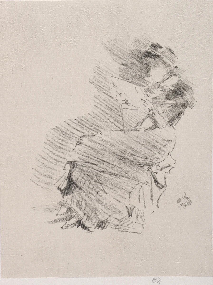 Reading by James McNeill Whistler, print, 1879