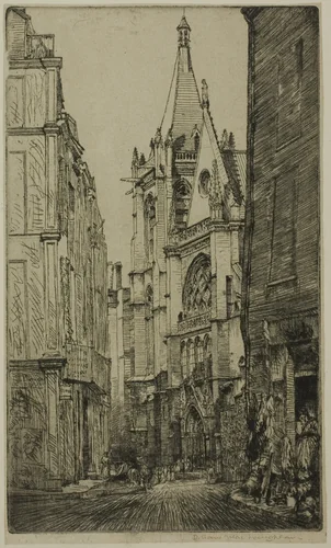 St. Severin, Paris by Donald Shaw MacLaughlan, print, 1902