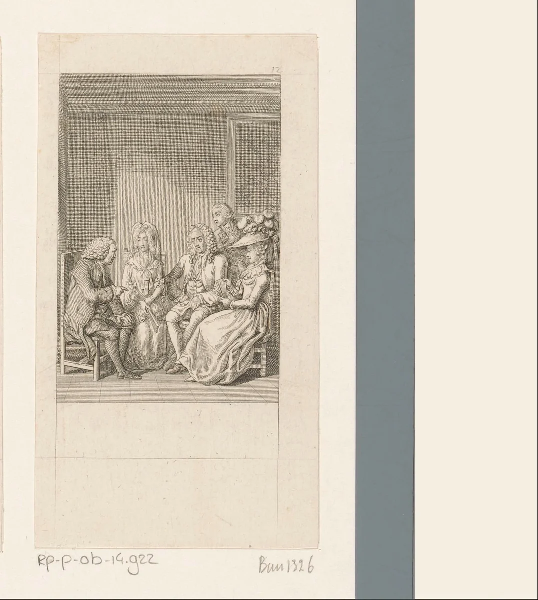 Dr. Lyster wijst Mr. Delvile erop dat zijn zoon het goed getroffen heeft met een vrouw als Cecilia by Daniel Nikolaus Chodowiecki, print, 1787