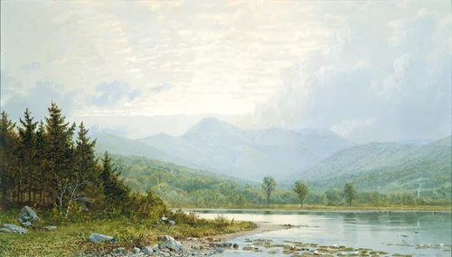 Sunset on Mount Chocorua, New Hampshire by William Trost Richards, artwork, 1872