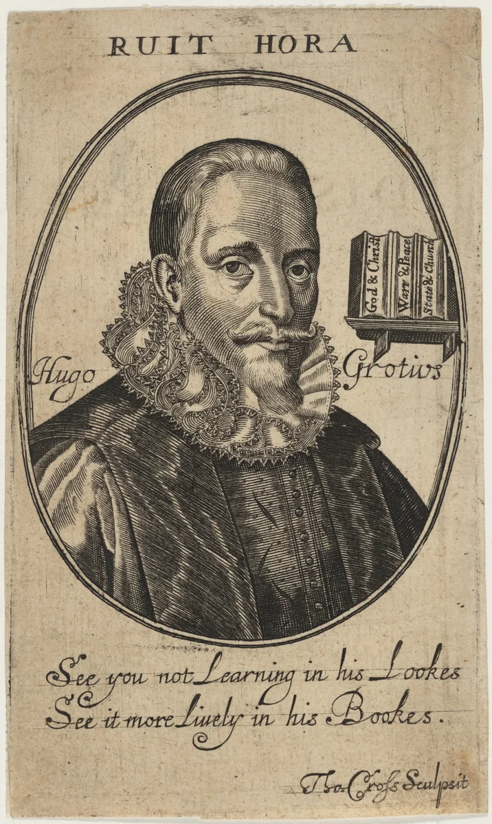 Hugo Grotius by Thomas Cross, print, 1602-1704
