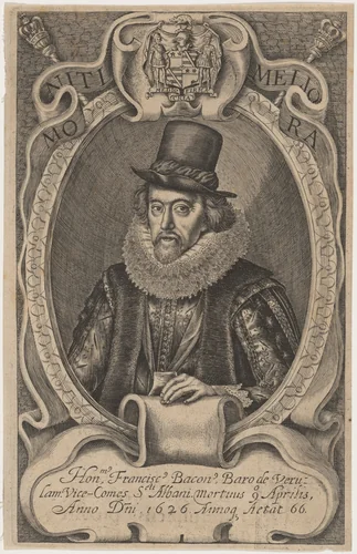 Sir Francis Bacon by Simon van de Passe, print, 1595-1647