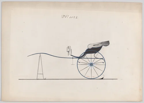 Gig # 3148 by Brewster & Co., drawing, 1875