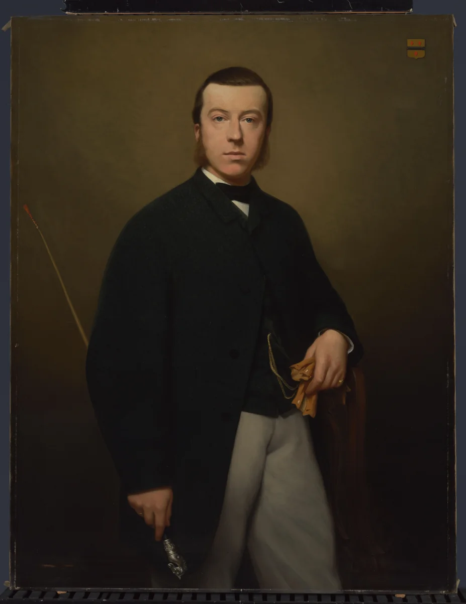 Jonkheer Jacobus Salomon Hendrik van de Poll (1837-80). Wethouder van Velzen by Jan Hendrik Maschaupt, painting, 1860-1880