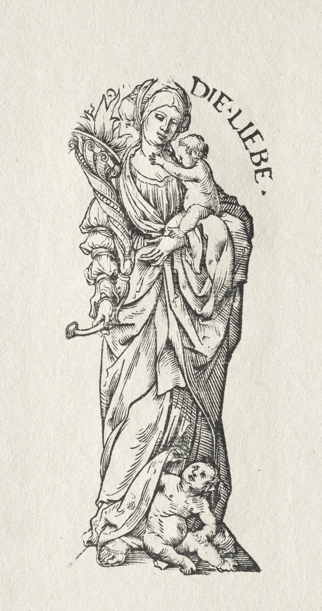 The Seven Virtues: Love by Hans Burgkmair, print, 1510