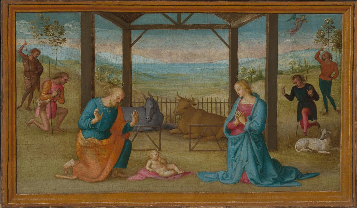 The Nativity by Perugino, painting, 1500-1505