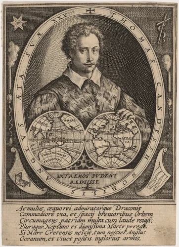 Thomas Cavendish by Crispijn van de Passe I, print, 1598