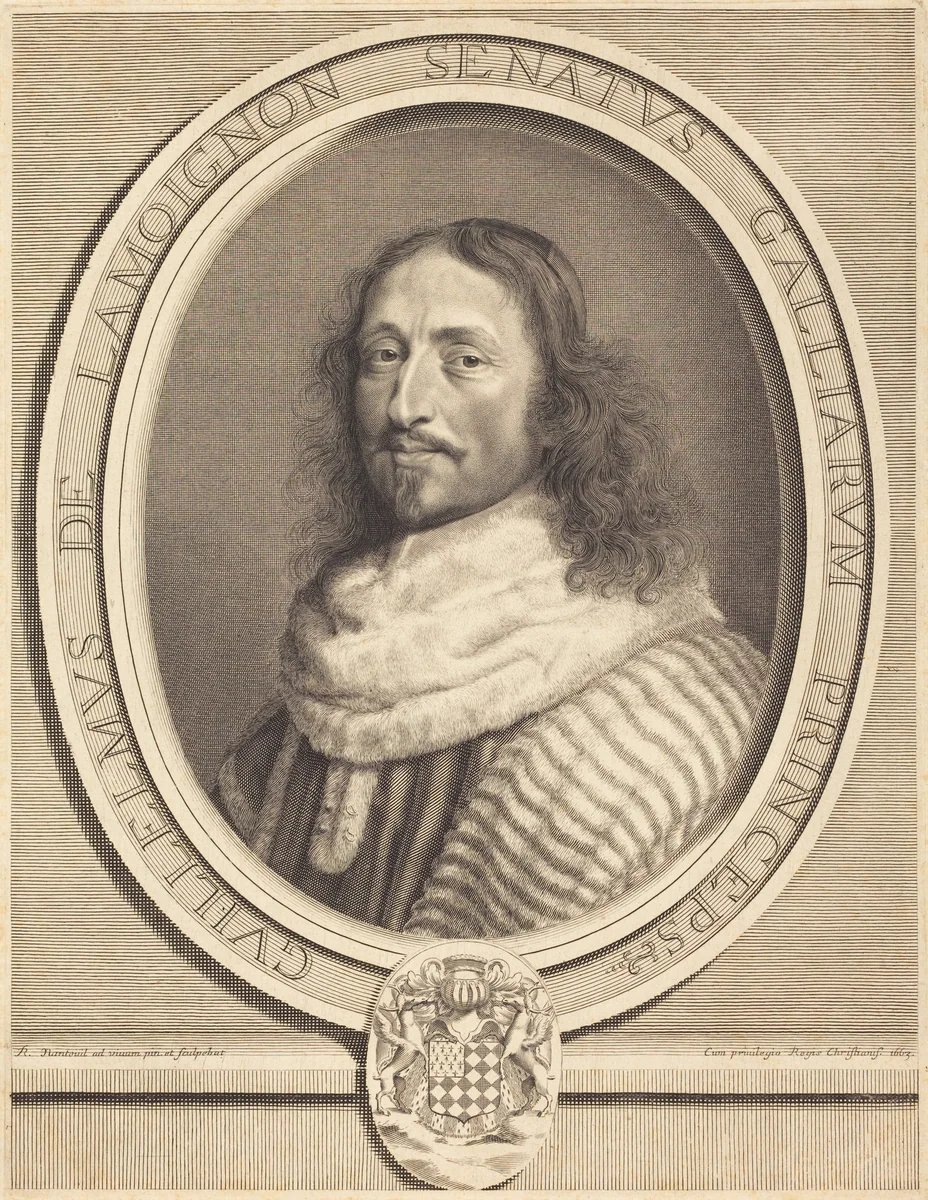 Guillaume de Lamoignon by Robert Nanteuil, print, 1663