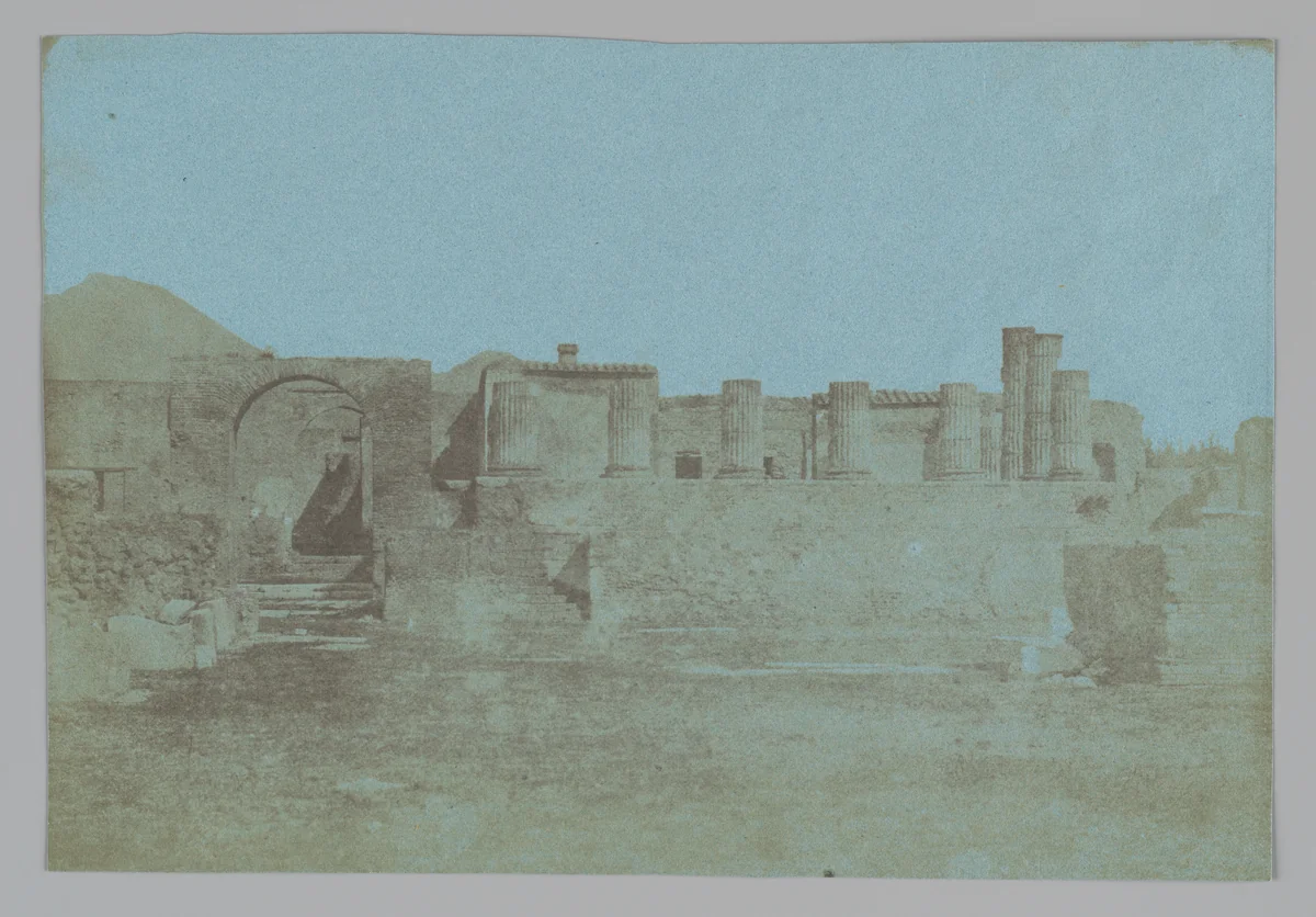 Temple of Jupiter, Pompeii by Alfred-Nicolas Normand, photograph, 1851