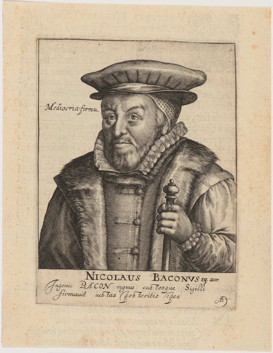 Sir Nicholas Bacon, Lord Keeper by Magdalena van de Passe
Willem de Passe, print, 1620
