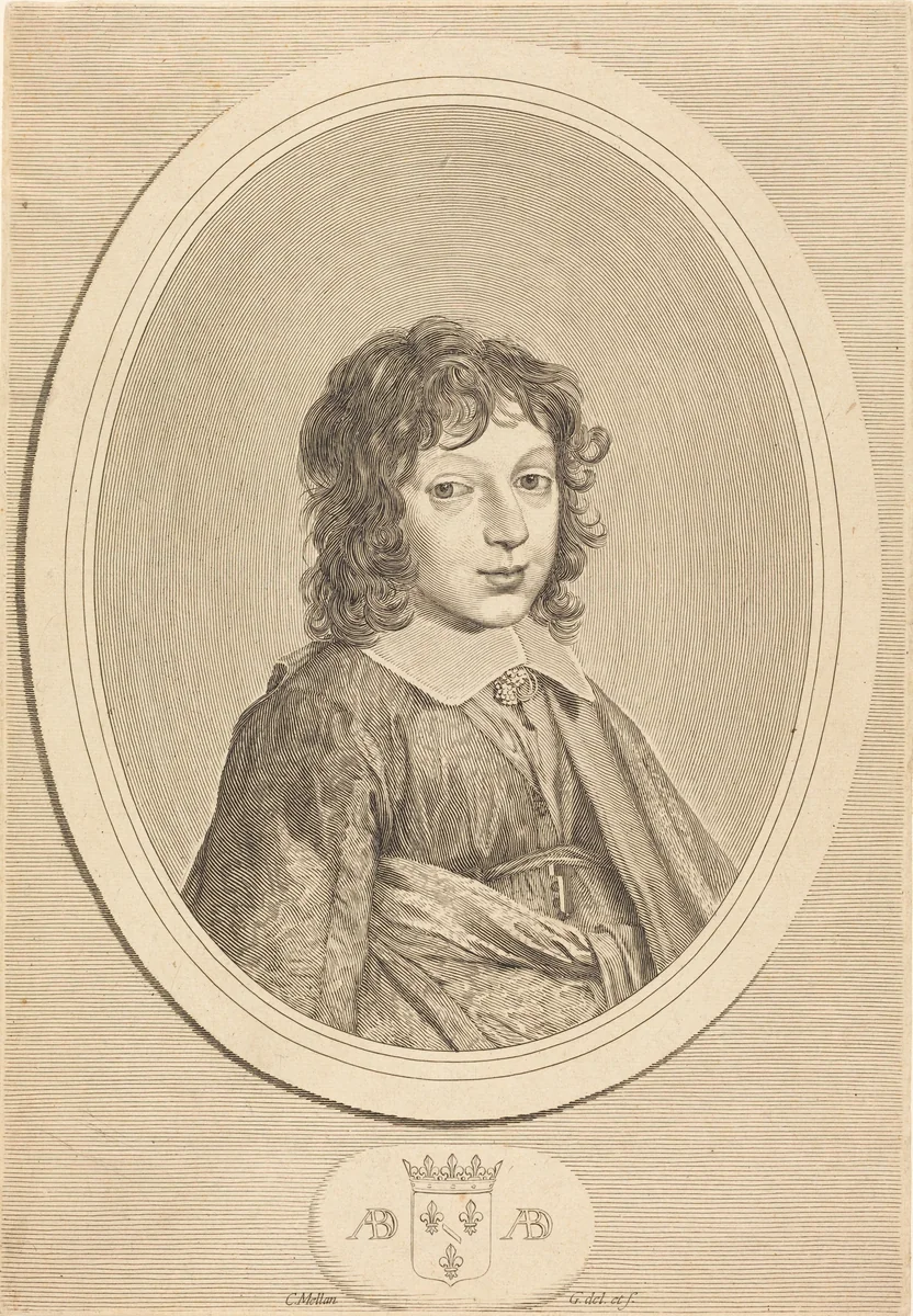 Armand de Bourbon, Prince de Condi by Claude Mellan, print, 1598-1688