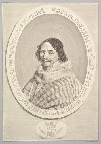 Henri de Mesmes by Claude Mellan, print, 1600-1650