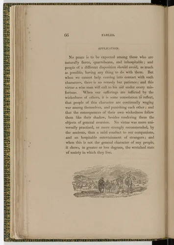 Tailpiece (page 66) from The Fables of Aesop by Thomas Bewick, illustrated book, 1818