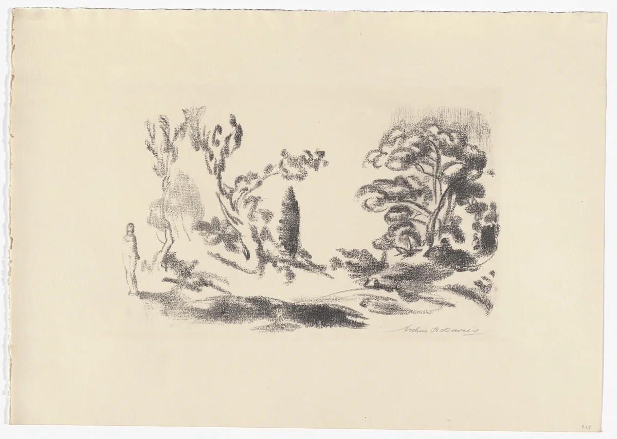 In Provence by Arthur B. Davies, print, 1924