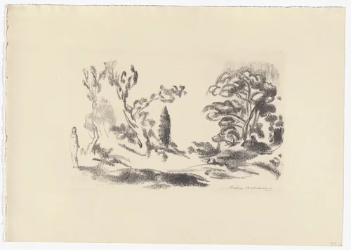 In Provence by Arthur B. Davies, print, 1924