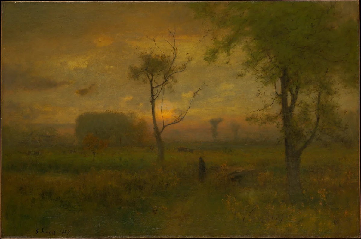 Sunrise by George Inness, artwork, 1887