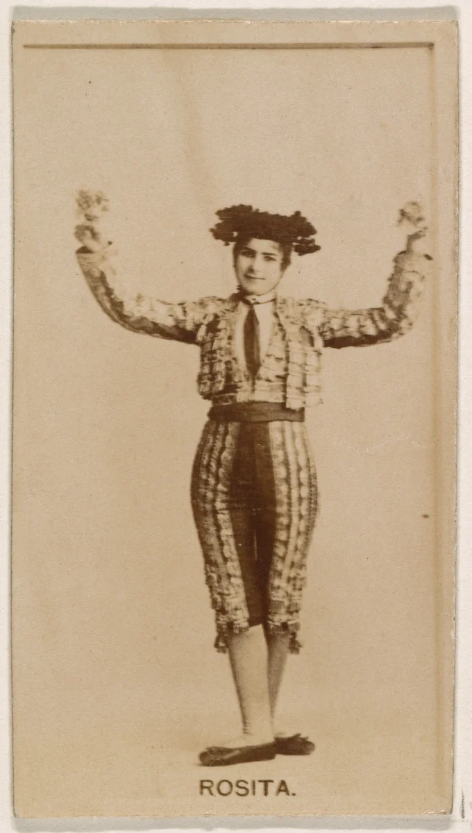 Rosita, from the Actresses series (N245) issued by Kinney Brothers to promote Sweet Caporal Cigarettes by Kinney Brothers Tobacco Company, photograph, 1890