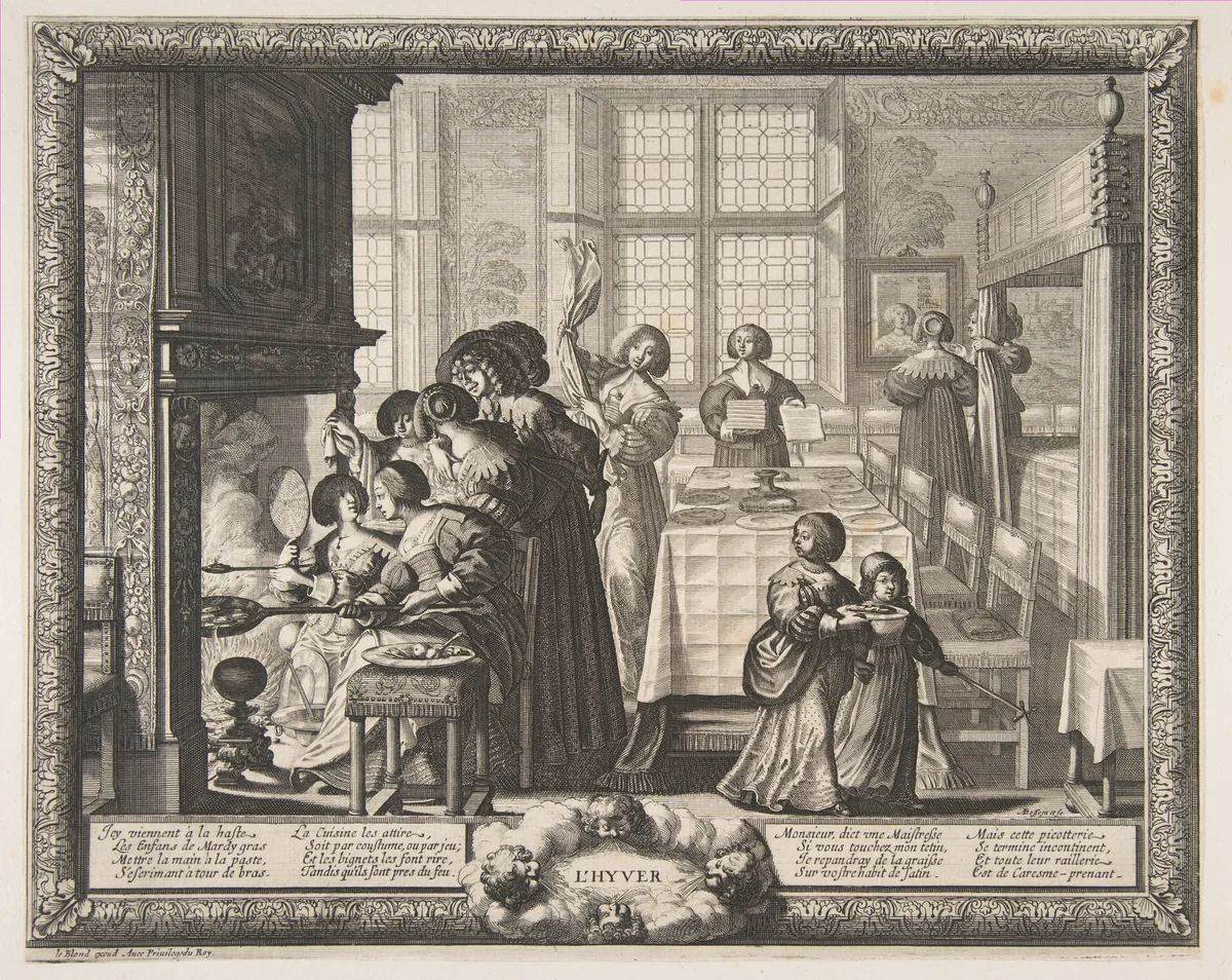 Winter by Abraham Bosse, print, 1632-1642