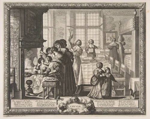 Winter by Abraham Bosse, print, 1632-1642