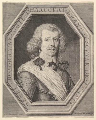 Henri de Lorraine, comte d'Harcourt by Jean Morin, print, 1605-1650