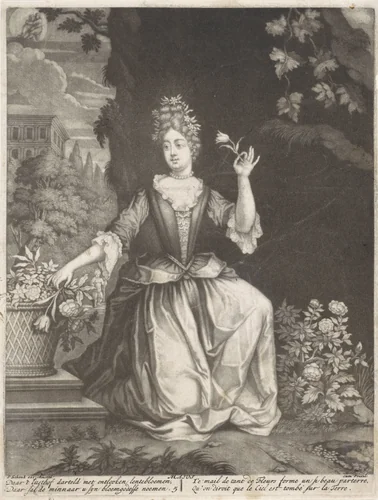 Mei by Pieter Schenk, print, 1670-1713