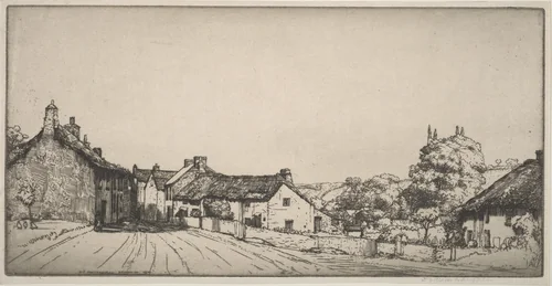 A Devonshire Village by Donald Shaw MacLaughlan, print, 1906