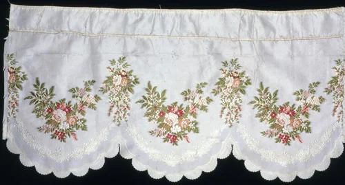 Six Flounces by France, Lyon, textile, 1840-1860