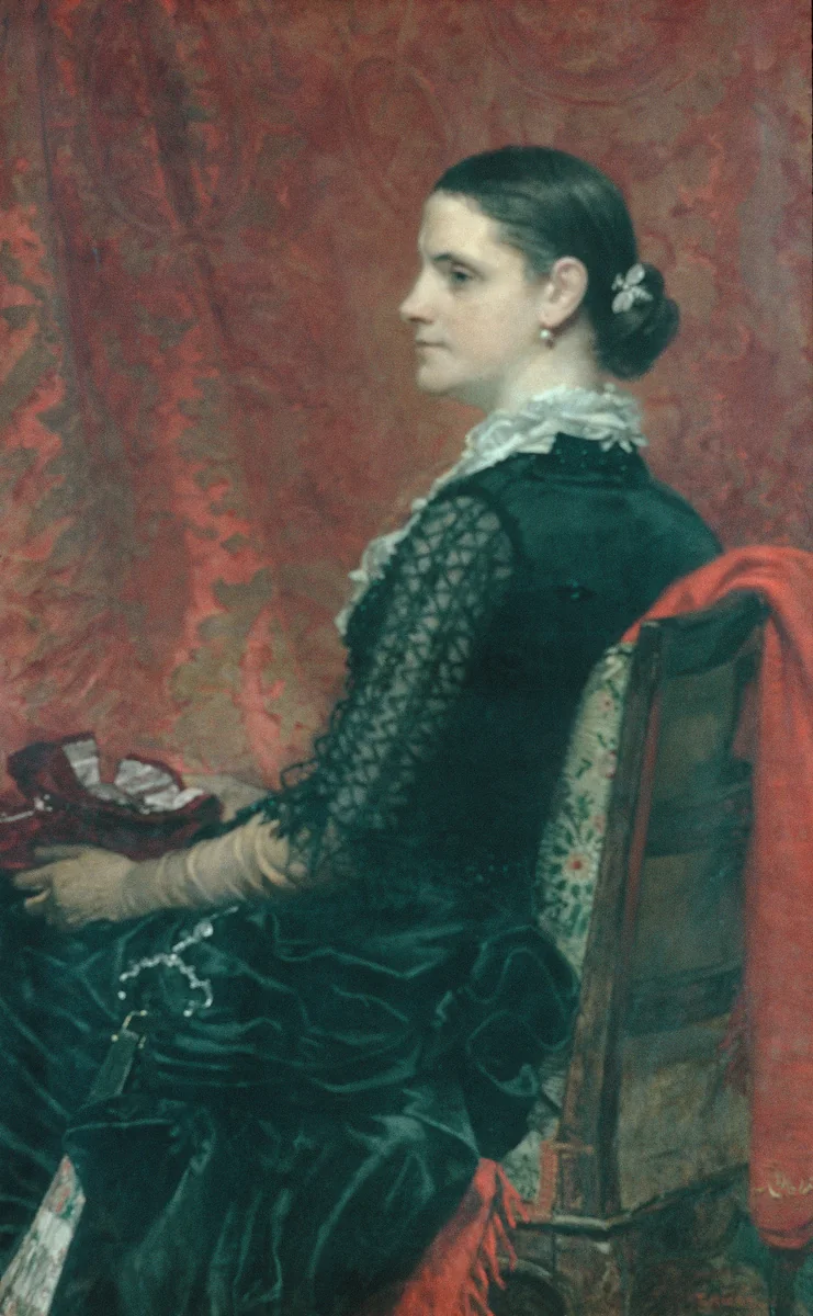 Mrs. Thomas Hicks by Thomas Hicks, artwork, 1881-1884