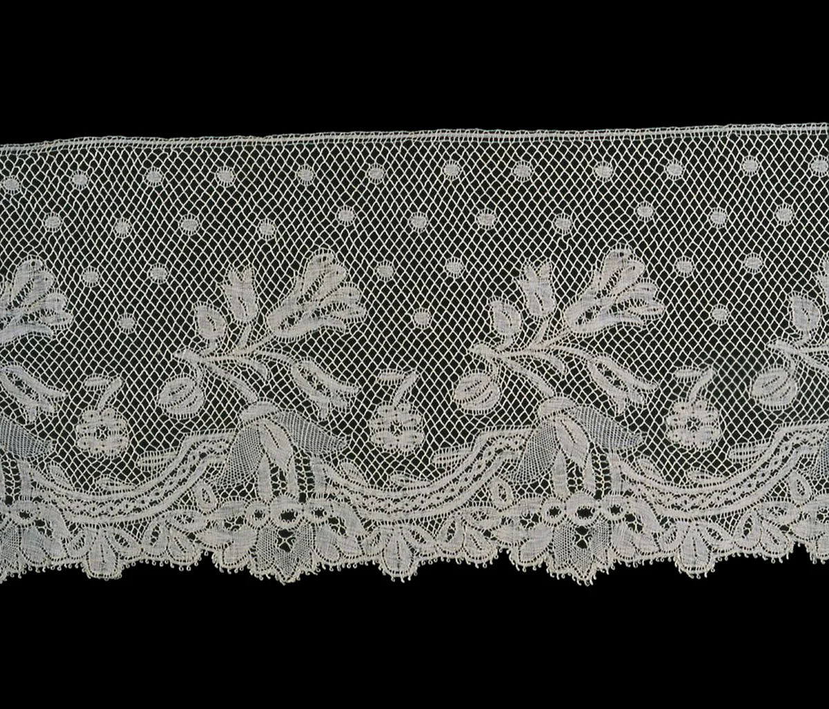 Border by Belgium, textile, 1865-1885