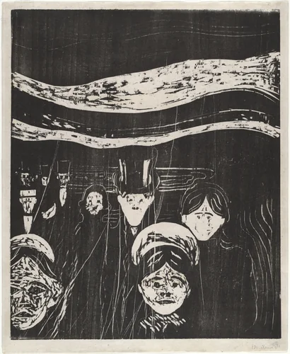 Angst by Edvard Munch, print, 1896
