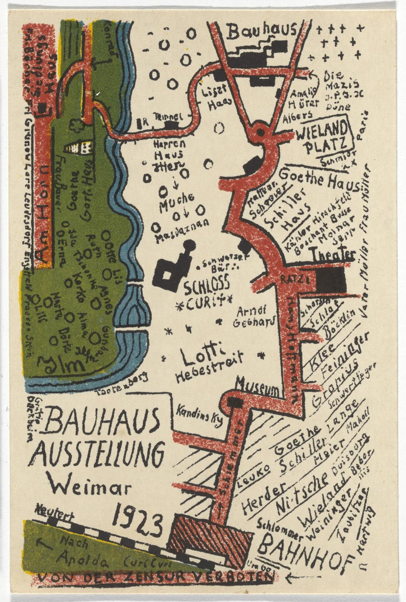 Bauhaus Ausstellung Weimar 1923 by Kurt Schmidt, design, 1923