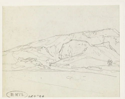 Rotsachtige hoogte by Georges Michel, drawing, 1773-1843