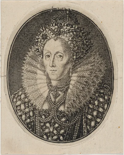 Elizabeth, Queen of England by Simon van de Passe, print, 1595-1647