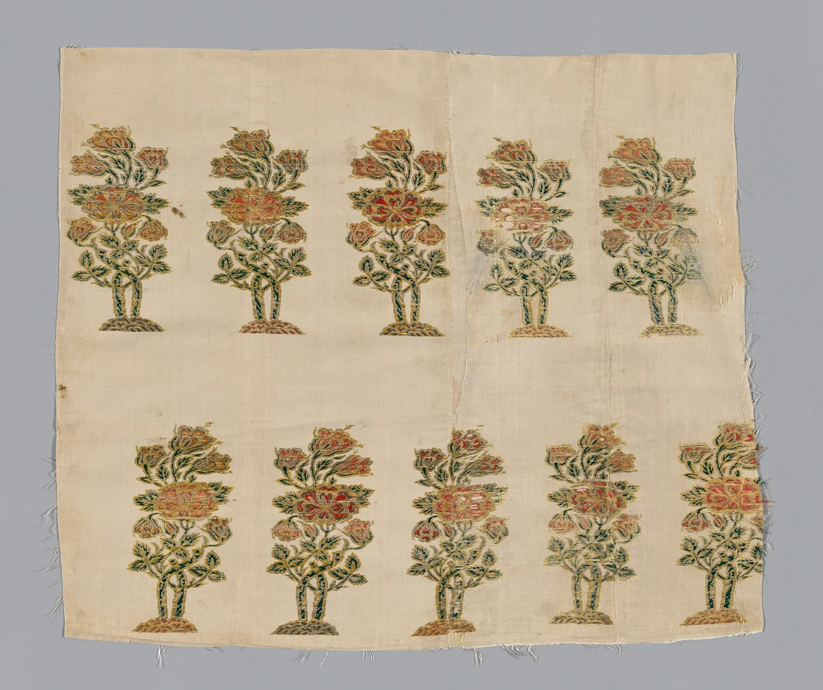Fragment by Iran, textile, 1675-1700