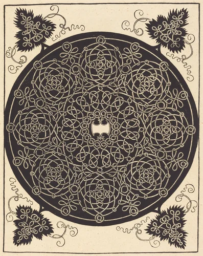 The Fifth Knot (with a six-pointed white shield) by Albrecht Dürer, print, 1506-1507