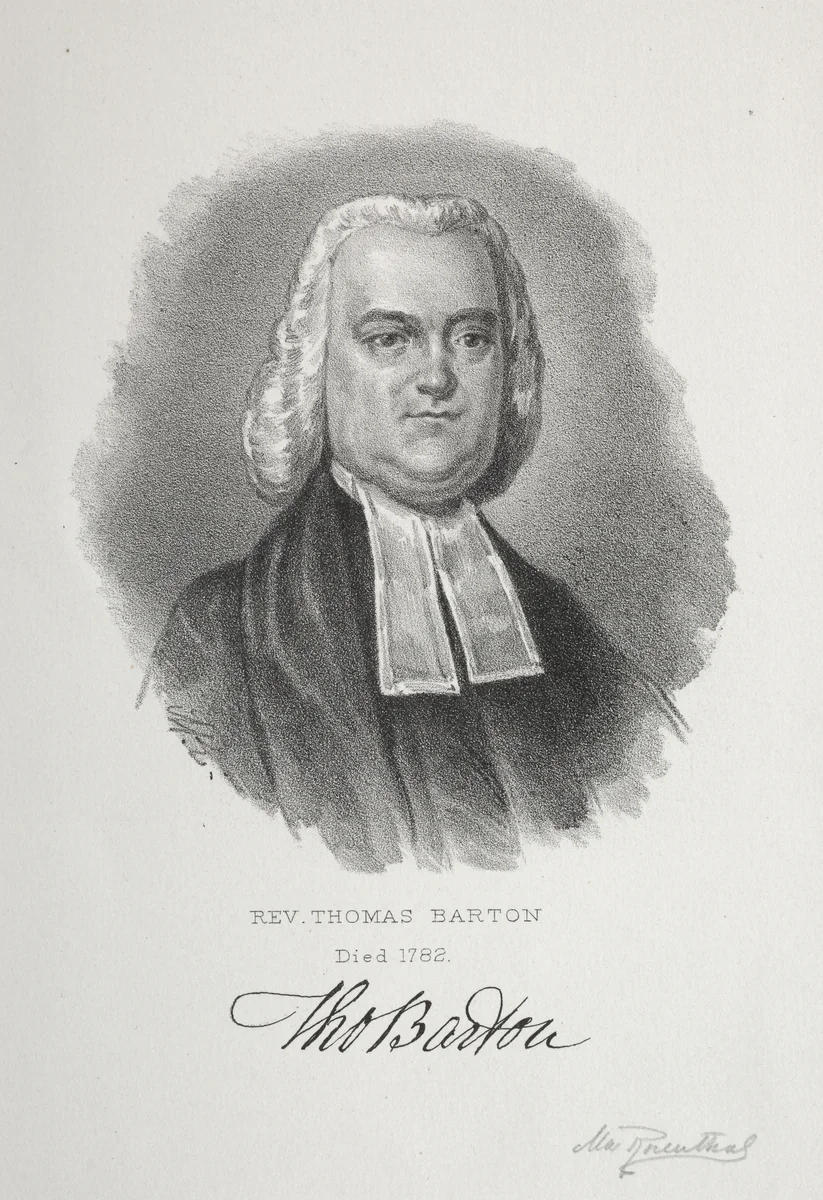 Rev. Thomas Barton by Max Rosenthal, print