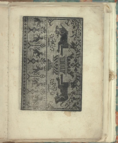 Opera Nova Universali intitulata Corona di racammi, page 13 (recto) by Giovanni Andrea Vavassore, book, 1530