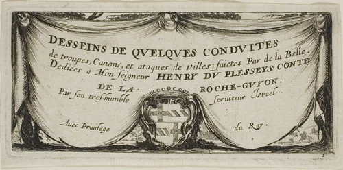 Frontispiece to Drawings of Several Movements by Soldiers by Stefano della Bella, print, 1644