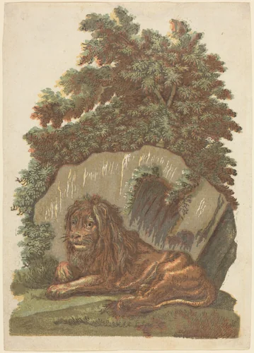 The Lion by John Baptist Jackson, print, 1754