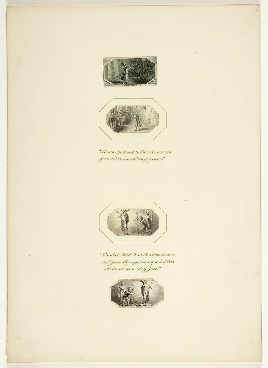 Study for a plate from Telemachus by Thomas Stothard, drawing, 1793-1803