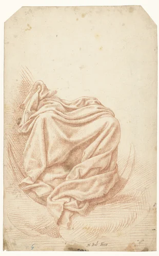 Studie van draperie by Hans Bol, drawing, 1544-1593