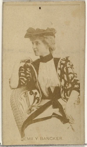 Emily Bancker, from the Actors and Actresses series (N145-8) issued by Duke Sons & Co. to promote Duke Cigarettes by W. Duke, Sons & Co., photograph, 1890-1895