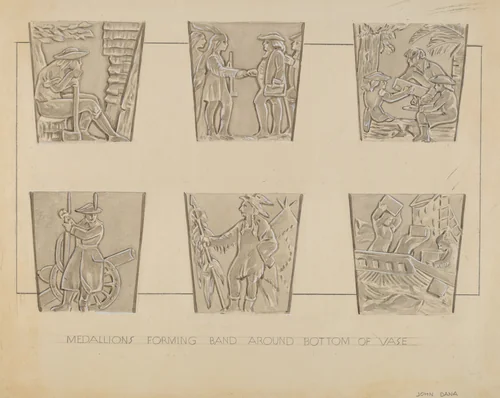 Vase by John Dana, index of american design, 1936