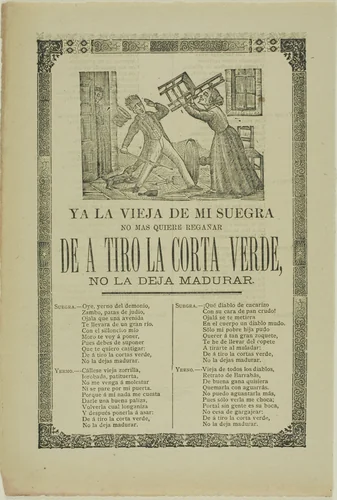 Now My Old Mother-in-Law... by Manuel Manilla, print, 1800-1900