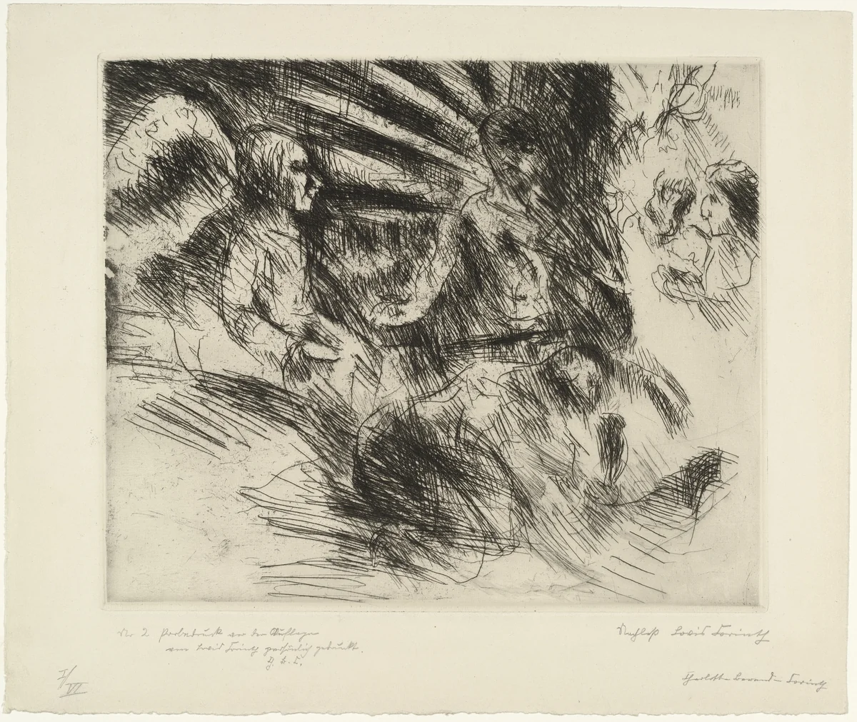 Resurrection (Auferstehung) by Lovis Corinth, print, 1925