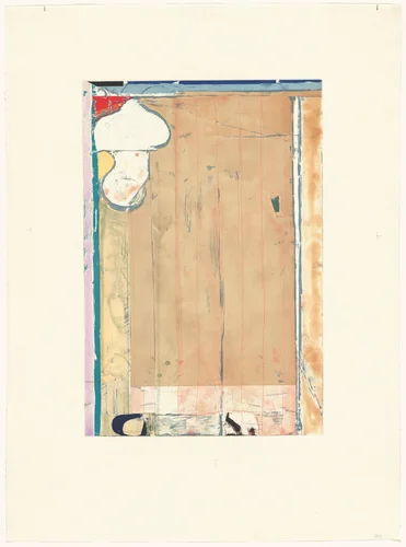 Touched Red [working proof 6] by Richard Diebenkorn, print, 1991