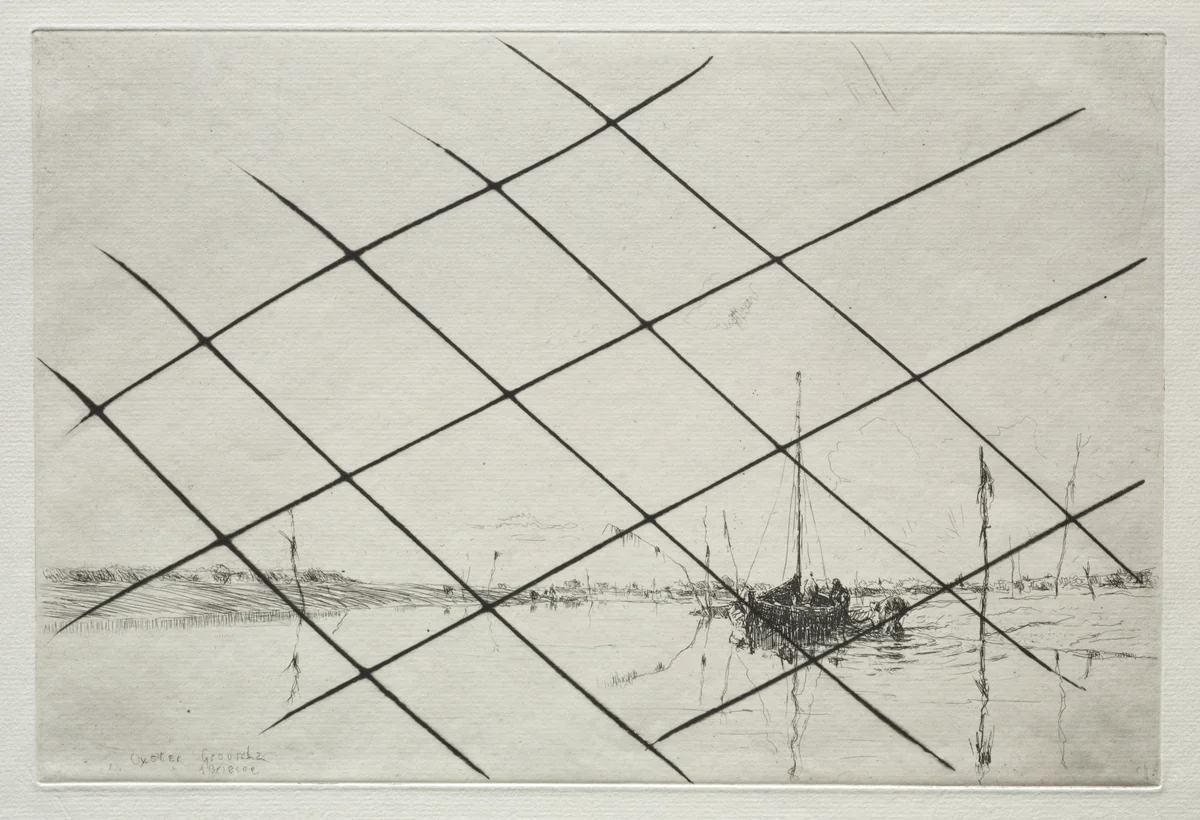 Oyster Grounds (On Essex Creek at Low Tide) by Arthur John Trevor Briscoe, print, 1900-1937