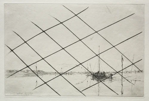 Oyster Grounds (On Essex Creek at Low Tide) by Arthur John Trevor Briscoe, print, 1900-1937